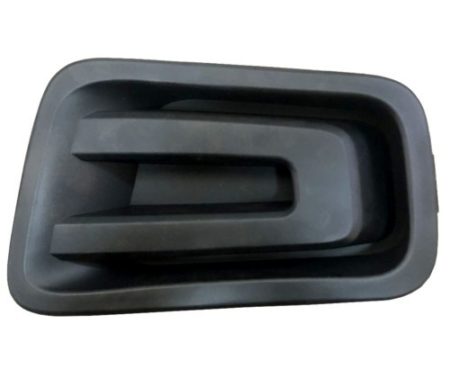 Left Front bumper insert CREW CAB; Fog Lamp Opening Cover; w/o Fog Lamps; Textured Black - NISSAN TITAN XD 2016-2019