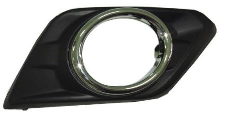 Right Front Bumper Insert Fog Lamp Bezel; W/Fog Lamps - NISSAN ROGUE 2014-2016