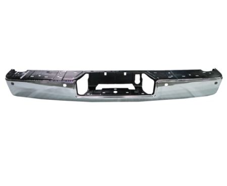 Rear bumper face bar SL|SV; w/o Tow Hitch; w/o Blind Spot Detection; Chrome - NISSAN TITAN 2017-2019
