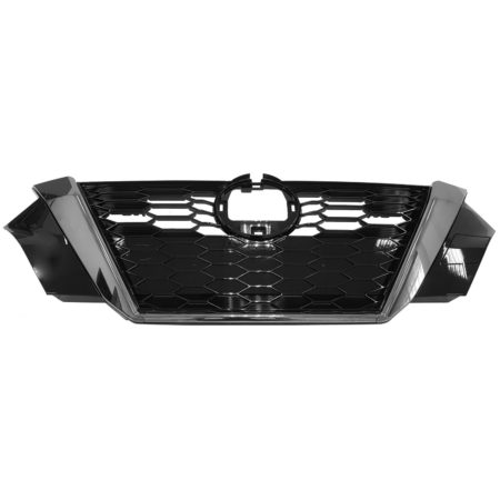 Grille assy SR PREMIUM; w/Camera; w/Smoke Black Molding - NISSAN SENTRA 2020-2021