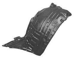 Left Front fender splash shield front; plastic liner - NISSAN 350Z 2006-2009