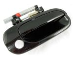 Left Front door handle outer black; w/keyless entry - NISSAN SENTRA 2001-2006