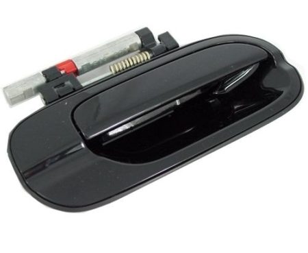 Right Front door handle outer black; w/keyless entry - NISSAN SENTRA 2001-2006