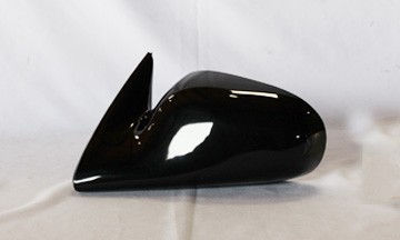 Left Mirror outside rear view power remote; black - NISSAN ALTIMA 1998-1999