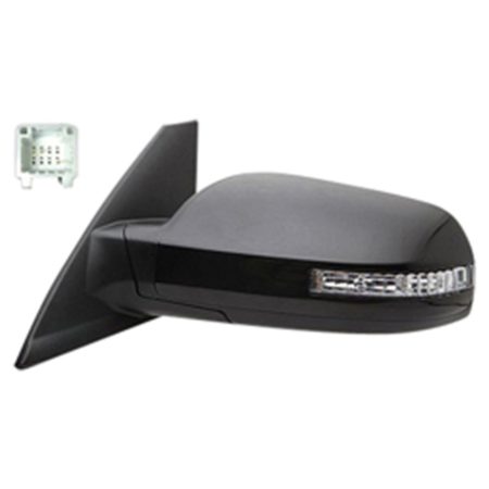 Left Mirror outside rear view 3.5L; Coupe; Power; Heated; w/Signal Lamp; w/Cover; PTM - NISSAN ALTIMA 2008-2012