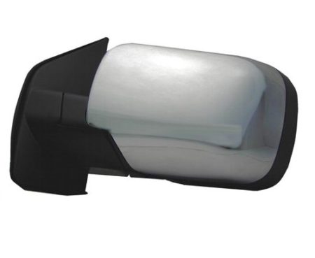 Left Mirror outside rear view SV; w/o Towing Pkg; Chrome - NISSAN TITAN 2011-2015