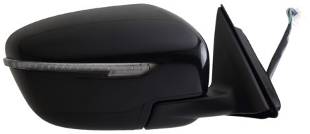 Right Mirror outside rear view Power; Heated; w/o Side View Camera; USA Built; w/Cover; PTM - NISSAN ROGUE 2014-2016
