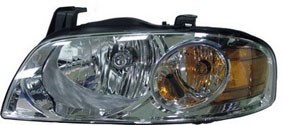 Left Headlamp assy composite SE-R/SE-R Special V; w/black bezel - NISSAN SENTRA 2004-2006