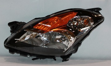 Left Headlamp assy composite Sedan; w/HID; Black Bezel - NISSAN ALTIMA 2007-2007