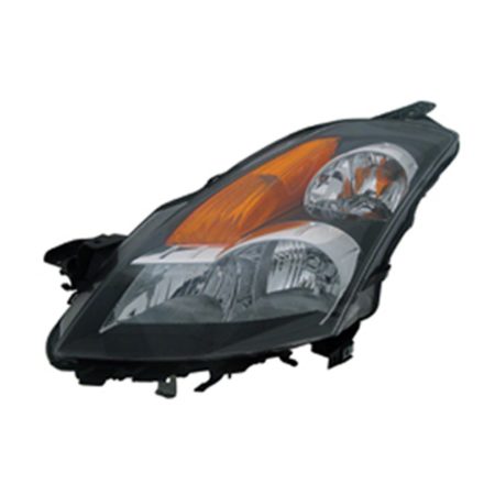 Left Headlamp Assy Composite HYBRID; w/Halogen; w/Light Black Bezel - NISSAN ALTIMA 2007-2009
