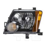 Left Headlamp assy composite all; Black Bezel - NISSAN XTERRA 2008-2015