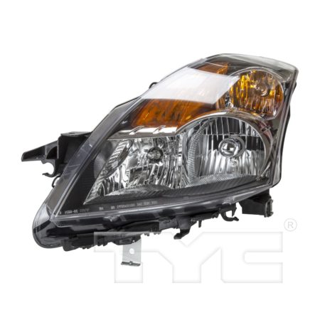 Left Headlamp assy composite Sedan; w/HID; Gun Metal Bezel - NISSAN ALTIMA 2008-2009