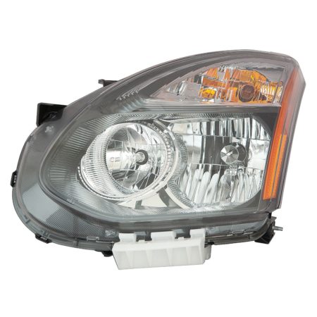 Left Headlamp assy composite Halogen; Black Bezel - NISSAN ROGUE SELECT 2014-2015