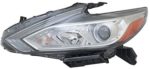 Left Headlamp Assy Composite Sedan; Halogen; W/O Led Drl; Chrome Bezel - NISSAN ALTIMA 2016-2018