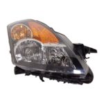 Right Headlamp assy composite HYBRID; w/Halogen; w/Black Bezel - NISSAN ALTIMA 2007-2007