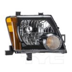 Right Headlamp assy composite all; Black Bezel - NISSAN XTERRA 2008-2015