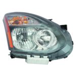Right Headlamp assy composite Halogen; Black Bezel - NISSAN ROGUE SELECT 2014-2015