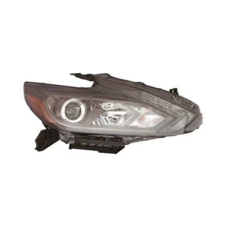 Right Headlamp assy composite Sedan; LED; w/LED DRL; w/Smoke Lens - NISSAN ALTIMA 2016-2018