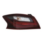 Left Taillamp assy outer Sedan; w/Smoke Lens - NISSAN ALTIMA 2017-2018