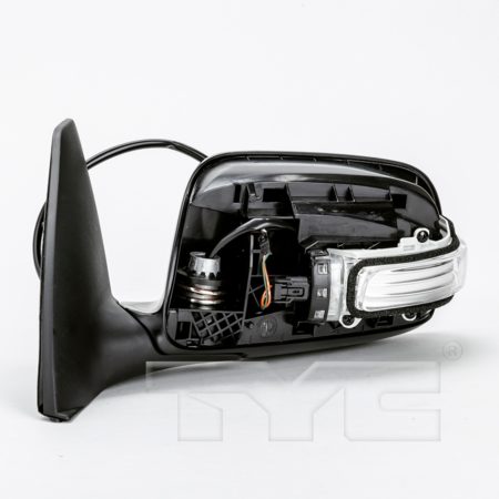 Left Mirror outside rear view Power; Non-Heated; w/Signal Lamp; Black (Code 202); w/Cover; PTM - SCION tC 2011-2016