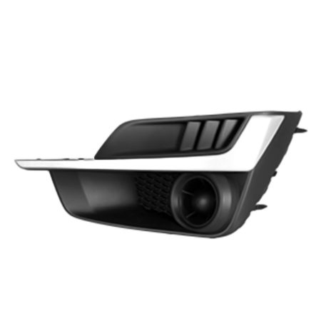 Left Front bumper insert Fog Lamp Opening Cover; w/o Fog Lamps; w/Painted Silver Mldg - SUBARU IMPREZA 2015-2016