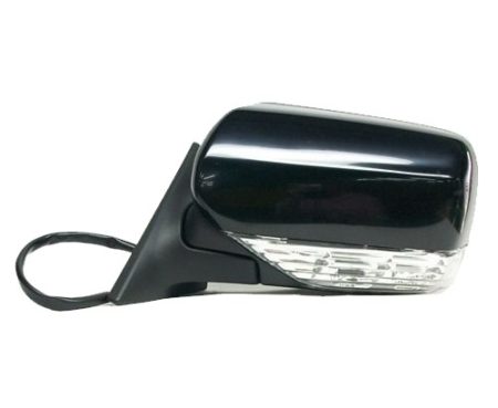 Left Mirror outside rear view Power; Heated; w/Signal; Smooth Black; PTM - SUBARU FORESTER 2005-2008