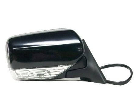 Right Mirror outside rear view Power; Heated; w/Signal; Smooth Black; PTM - SUBARU FORESTER 2005-2008