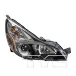 Right Headlamp assy composite Black Bezel CAPA - SUBARU LEGACY 2013-2014