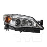 Right Headlamp assy composite WRX; Halogen; From 1-12 - SUBARU IMPREZA 2012-2014