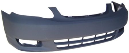 Front Bumper Cover Ce/Le; Primed - TOYOTA COROLLA 2003-2004