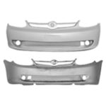 Front bumper cover w/o front spoiler; prime - TOYOTA ECHO 2003-2005
