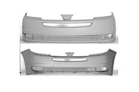 Front bumper cover w/park sensor; w/radar cruise; prime - TOYOTA SIENNA 2004-2005