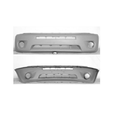 Front bumper cover w/o fender flares; matte-dark gray - TOYOTA RAV4 2004-2005