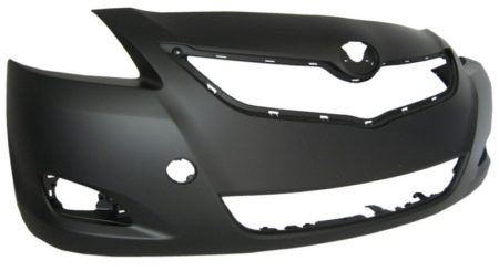Front bumper cover w/fog lamps; prime - TOYOTA YARIS 2007-2012