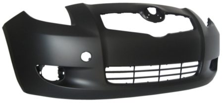 Front Bumper Cover 2Dr Hatchback; W/Fog Lamps; Primed - TOYOTA YARIS 2007-2008