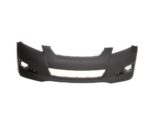 Front Bumper Cover W/O Spoiler Holes; W/O Fog Lamps; Primed; Black - TOYOTA MATRIX 2009-2014