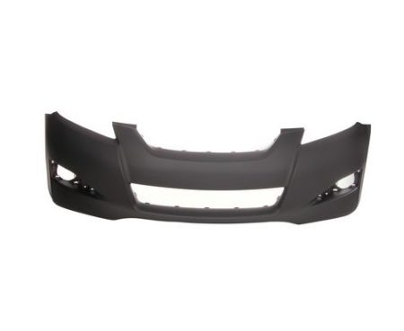 Front Bumper Cover W/O Spoiler Holes; W/O Fog Lamps; Primed; Black - TOYOTA MATRIX 2009-2014