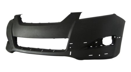 Front bumper cover w/ Spoiler Holes; Prime; Black - TOYOTA MATRIX 2009-2010