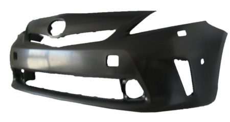 Front bumper cover LED H/Lamps; w/Pre-Collision System; prime - TOYOTA PRIUS v 2012-2014