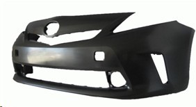 Front bumper cover Halogen H/Lamps; w/o Pre-Collision System; prime - TOYOTA PRIUS v 2012-2014