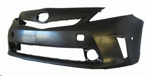 Front bumper cover Halogen H/Lamps; w/Pre-Collision System; prime - TOYOTA PRIUS v 2012-2014