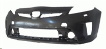 Front bumper cover PLUG-IN; LED Headlamps; prime - TOYOTA PRIUS PLUG-IN 2012-2015