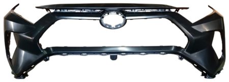 Front Bumper Cover Le/Limited/Xle/Xle Premium; Canada Built; W/O Parking Sensors; Primed CAPA - TOYOTA RAV4 2019-2021