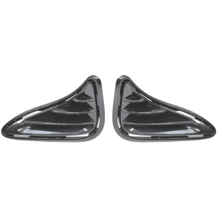 Front bumper insert CE|L|LE|LE ECO|XLE; Lamp Opening Cover; w/o LED DRL; 1 Pair - TOYOTA COROLLA 2017-2019