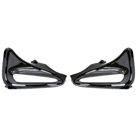 Front bumper insert CE|L|LE|LE ECO|XLE; Lamp Opening Cover; w/LED DRL; 1 Pair - TOYOTA COROLLA 2017-2019