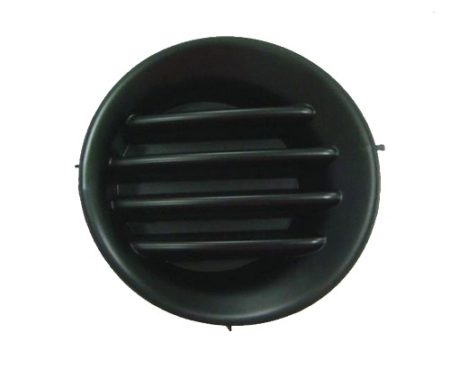 Left Front bumper insert fog lamp hole cover; black - paint to match - TOYOTA HIGHLANDER 2001-2003