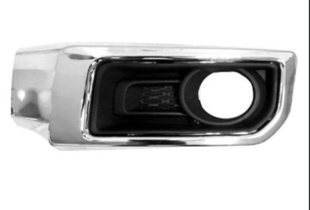 Left Front Bumper Insert Fog Lamp Bezel; W/Chrome Trim; W/Fog Lamps - TOYOTA 4RUNNER 2014-2023