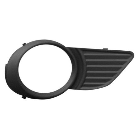 Right Front bumper insert BASE|LE|XLE; Fog Lamp Bezel; w/o Park Sensor; w/Fog Lamps; Black - TOYOTA SIENNA 2011-2013