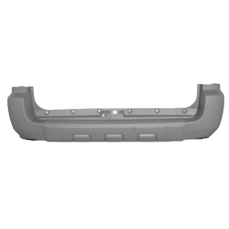 Rear bumper cover w/o trailer hitch; prime - TOYOTA 4RUNNER 2006-2009
