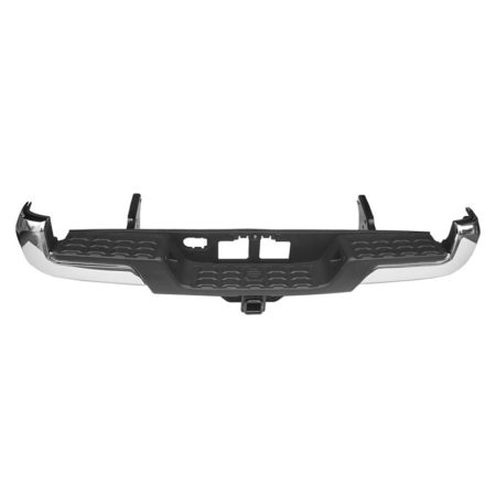 Rear bumper assembly w/Towing Hitch; w/o Parking Assist; Chrome - TOYOTA TACOMA 2016-2021